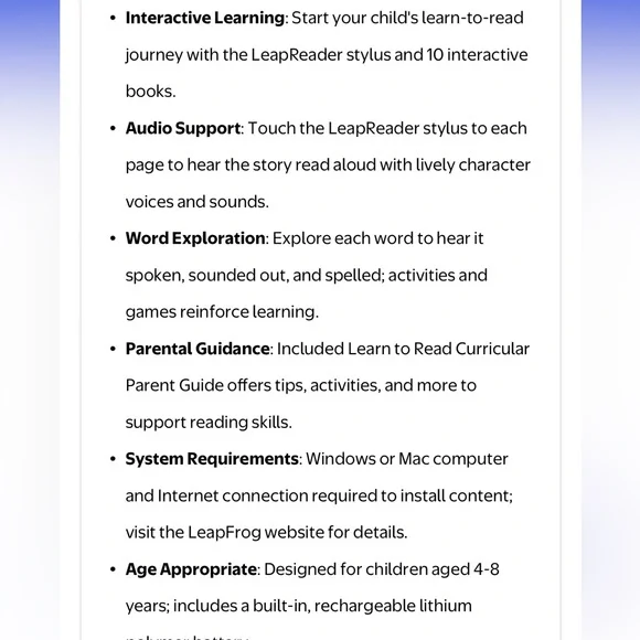 LeapFrog LeapReader Learn-to-Read 10-Book Mega Pack - Picture 3 of 3